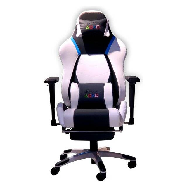 PS5 Gaming Chair – Ergonomic Design White/Black/Blue PS5 Gaming Chair – Ergonomic Design White/Black/Blue